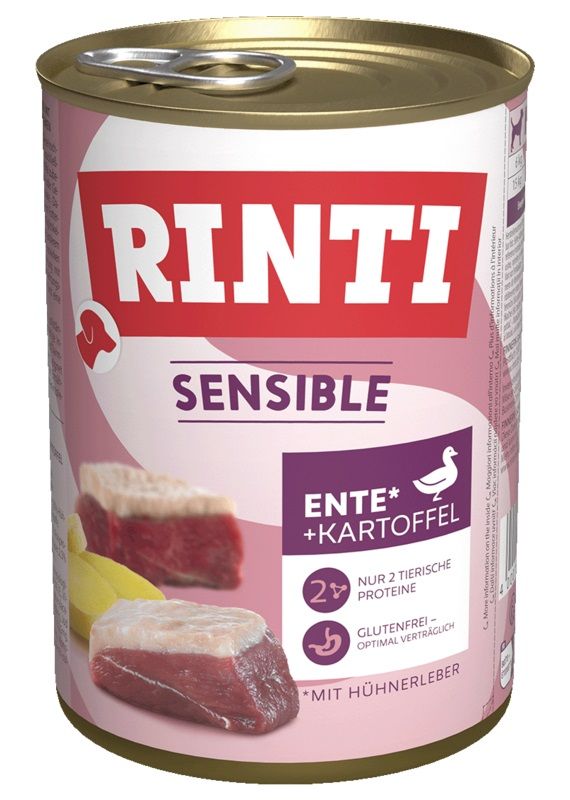 Konzerve RINTI SENSIBLE patka, jetra & krumpir 400 g