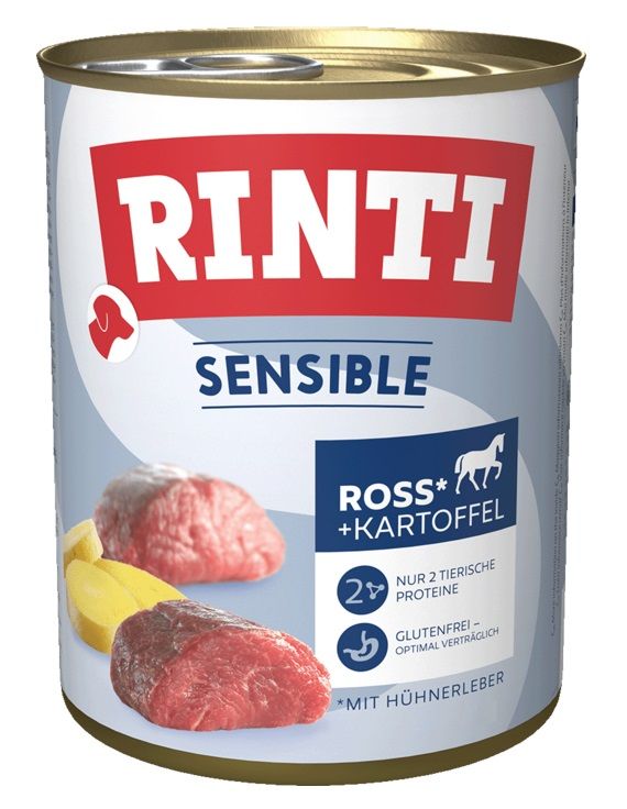 Konzerva RINTI SENSIBLE konj, jetra & krumpir 800 g
