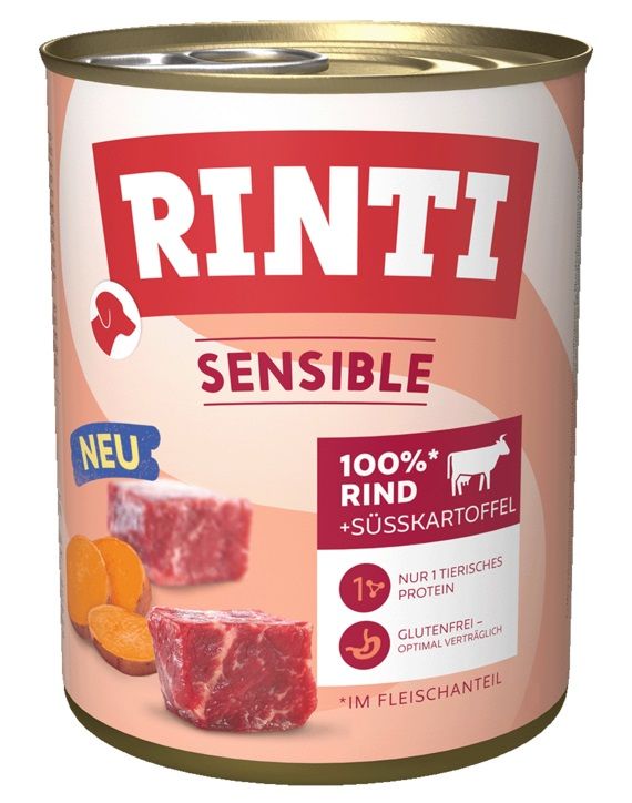 Konzerva RINTI SENSIBLE govedina & slatki krumpir 800 g