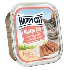 Happy Cat Minkas DUO Pa&scaron;teta perad i losos 100 g
