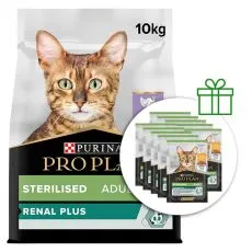 PURINA PRO PLAN CAT STERILISED RENAL PLUS puran 10 kg + 10 x vrećica Sterilizirano GRATIS