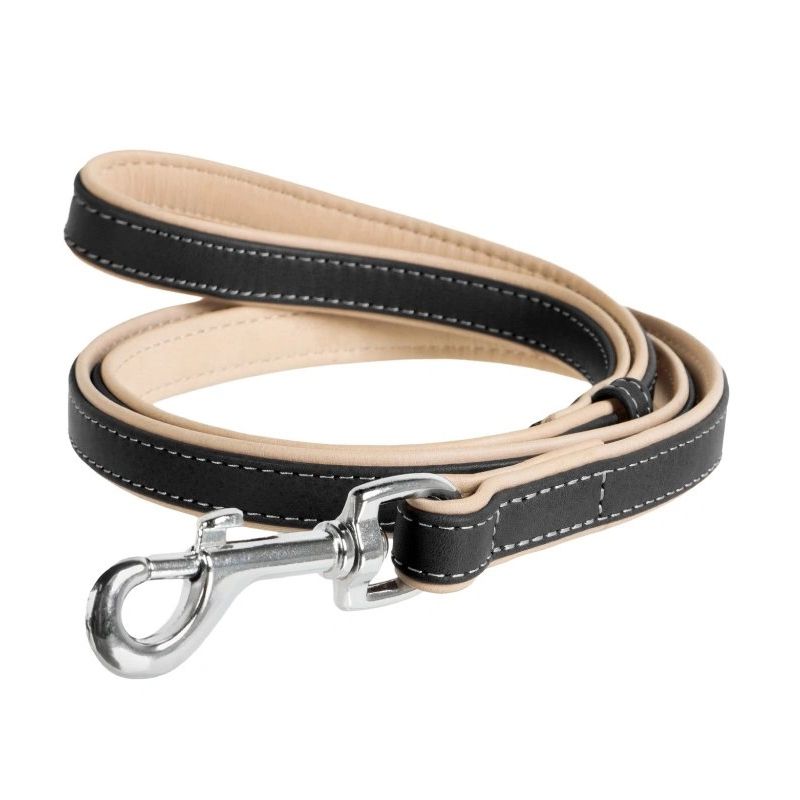 Kožna uzda Collar Soft - 122cm, 13mm - crna - bežna
