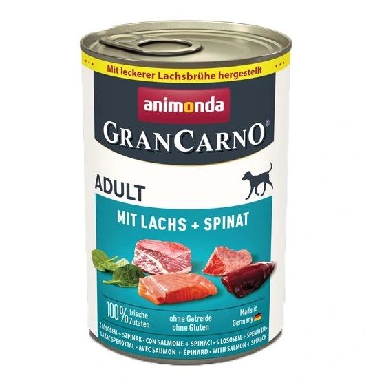 Animonda GranCarno Adult svinjetina, losos i špinat 400 g