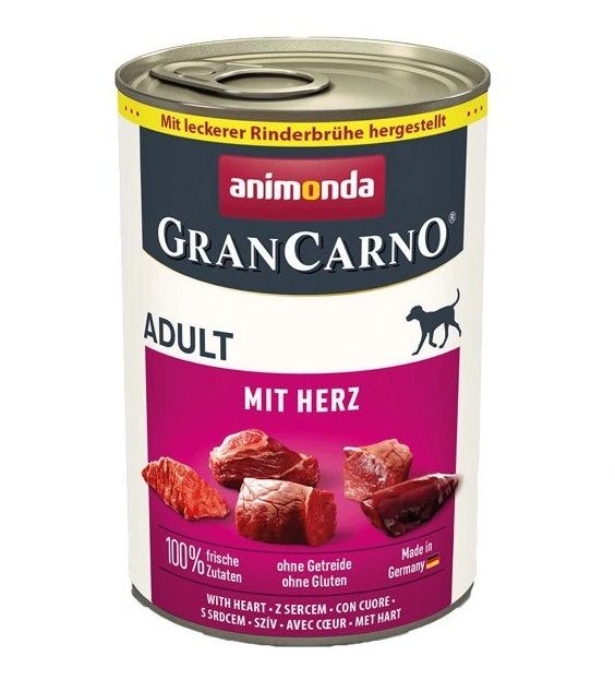 Animonda GranCarno Adult svinjetina s srcima 400 g