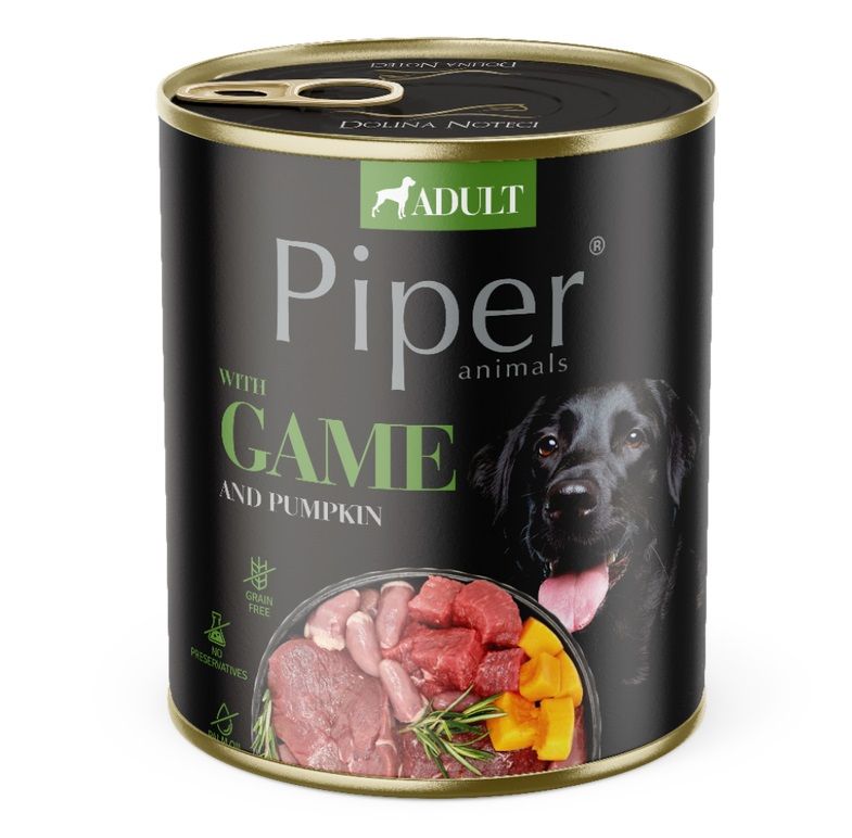 Konzerva Piper Adult s divljači i bundevom 800 g