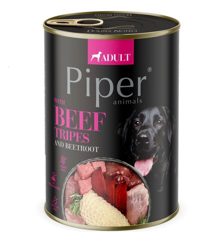 Konzerva Piper Adult s goveđim mesom i crvenom repom 400 g