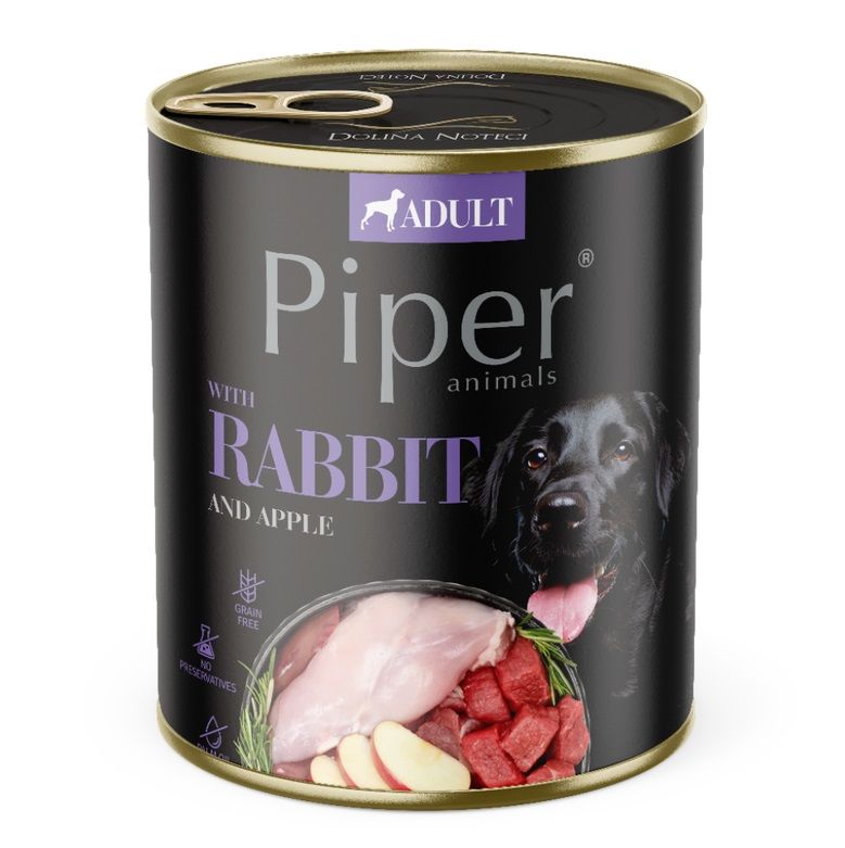 Konzerva Piper Adult s kunićem i jabukom 800 g