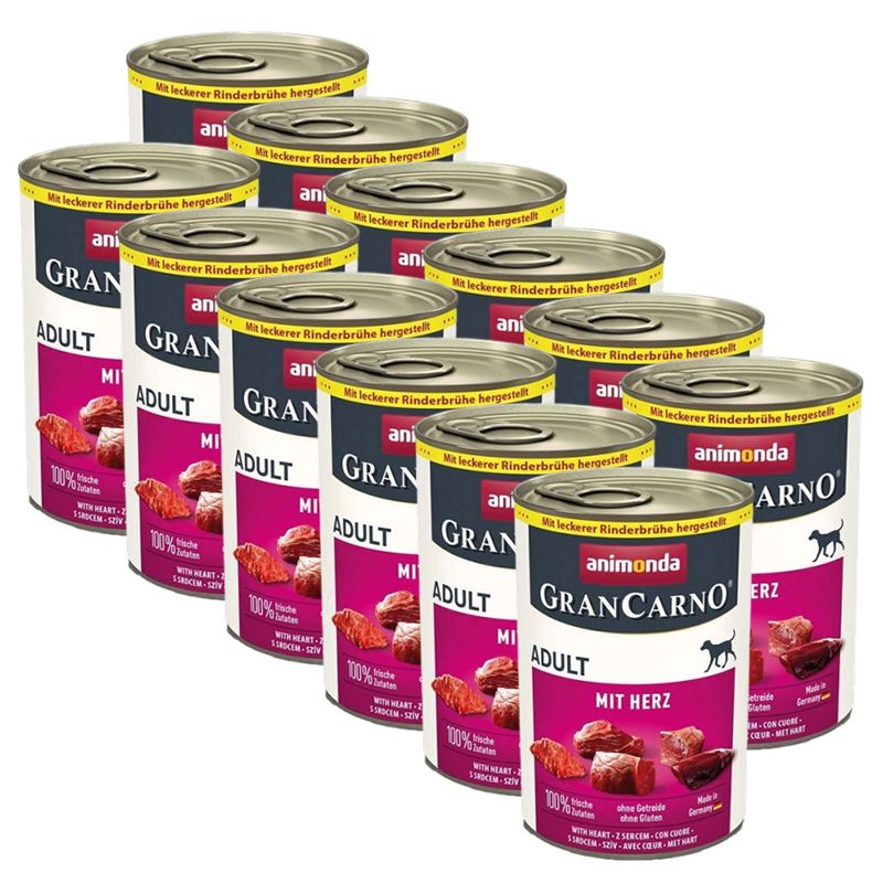 Animonda GranCarno Adult svinjetina s srcima 12 x 400 g