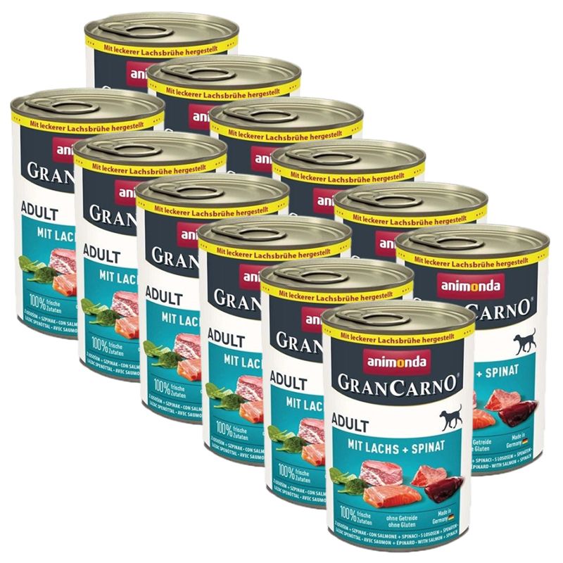 Animonda GranCarno Adult svinjetina, losos i špinat 12 x 400 g