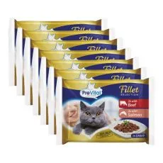 PreVital Fillet Selection Konzerva govedina/losos u umaku 28 x 85 g