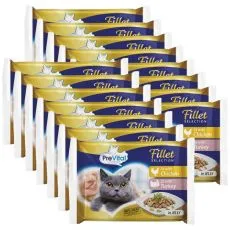 PreVital Fillet Selection Konzerva piletina/ćuretina u želeu 60 x 85 g