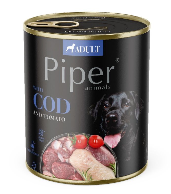 Konzerva Piper Adult s bakalarom i rajčicama 800 g