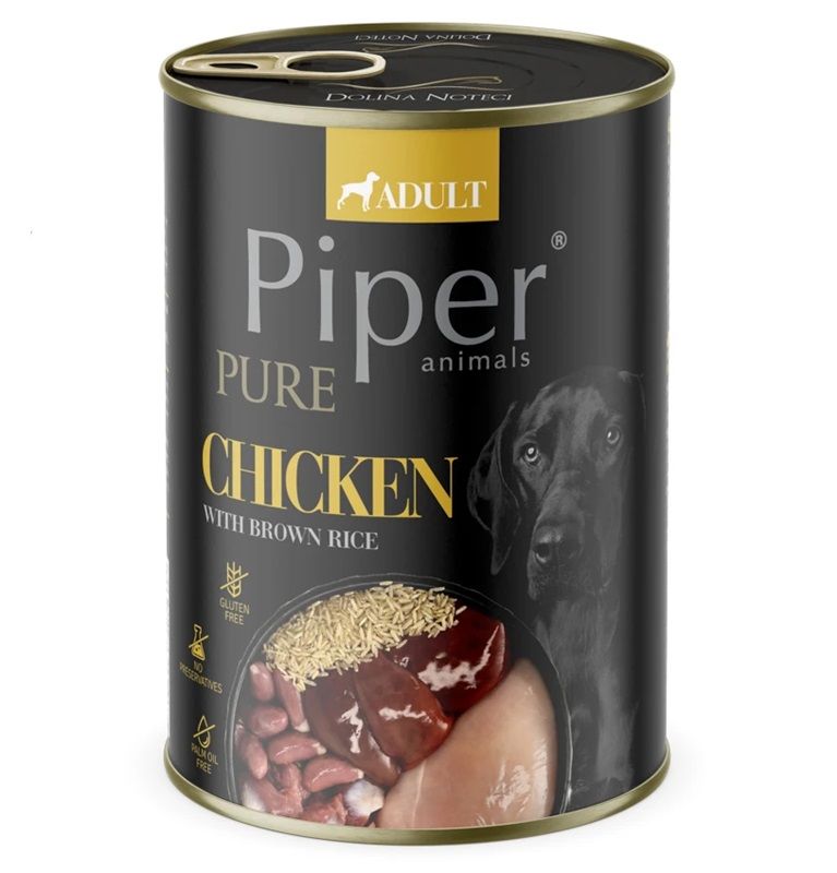 Konzerva Piper Pure piletina i smeđa riža 400 g