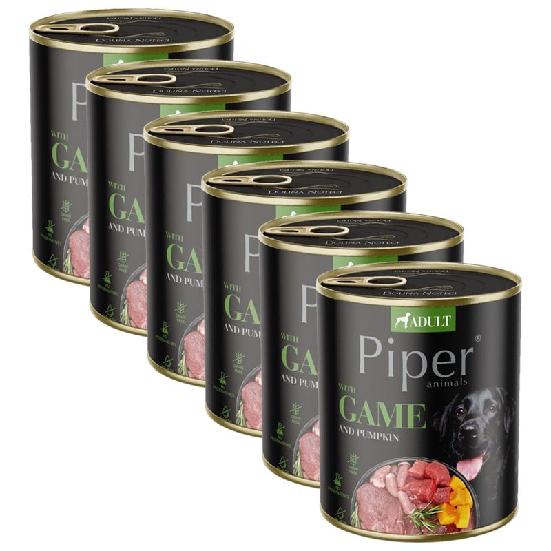 Konzerva Piper Adult s divljači i bundevom 6 x 800 g