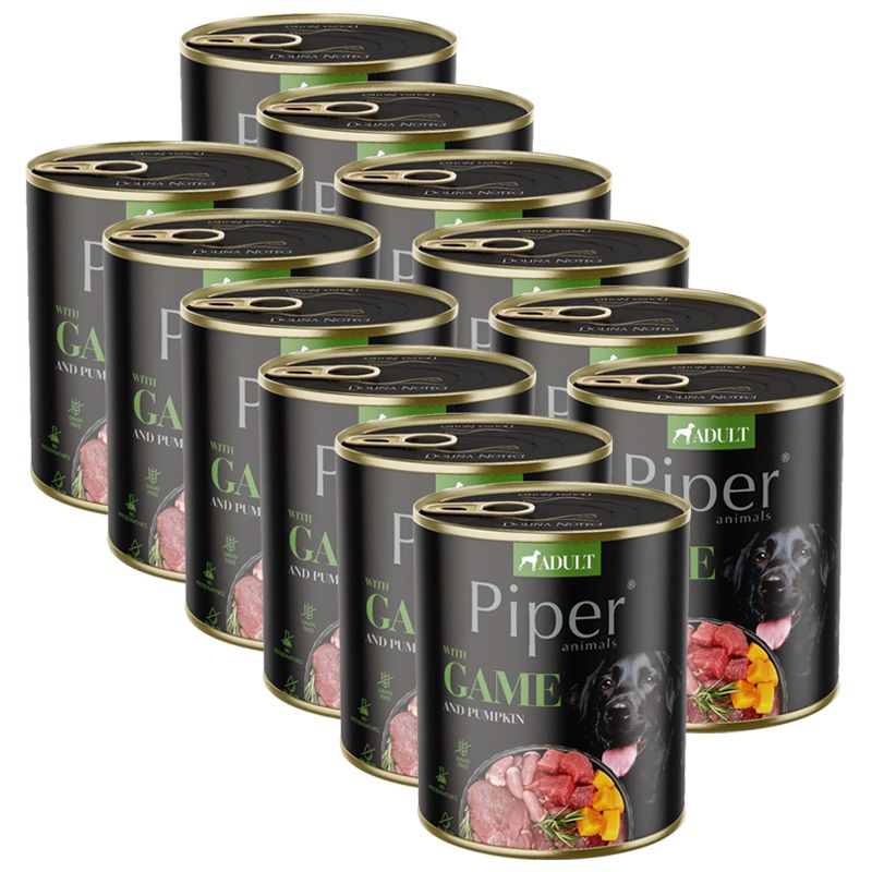 Konzerva Piper Adult s divljači i bundevom 12 x 800 g