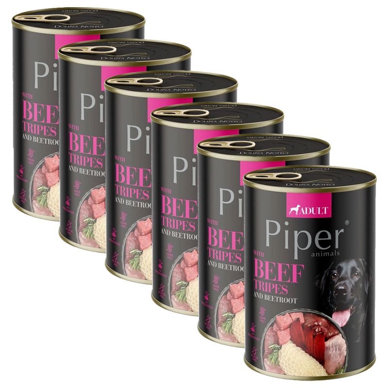 Konzerva Piper Adult s goveđim mesom i crvenom repom 6 x 400 g