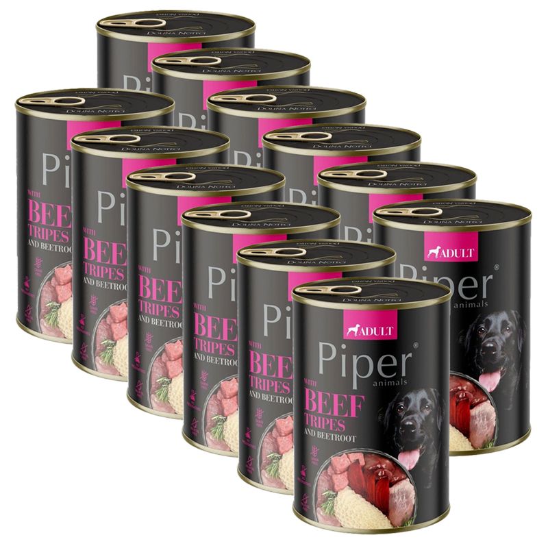 Konzerva Piper Adult s goveđim mesom i crvenom repom 12 x 400 g
