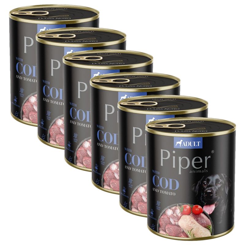 Konzerva Piper Adult s bakalarom i rajčicama 6 x 800 g