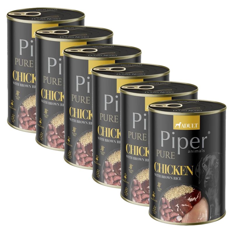 Konzerva Piper Pure piletina i smeđa riža 6 x 400 g