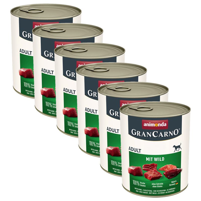 Animonda GranCarno Original Adult divljač 6 x 800 g
