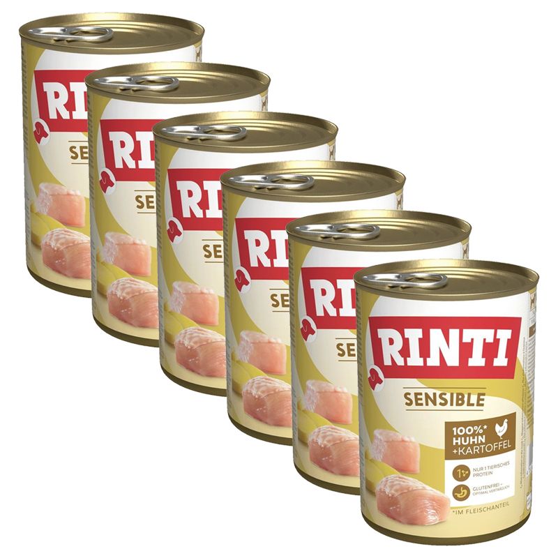 Konzerva RINTI SENSIBLE piletina & krumpir 6 x 400 g