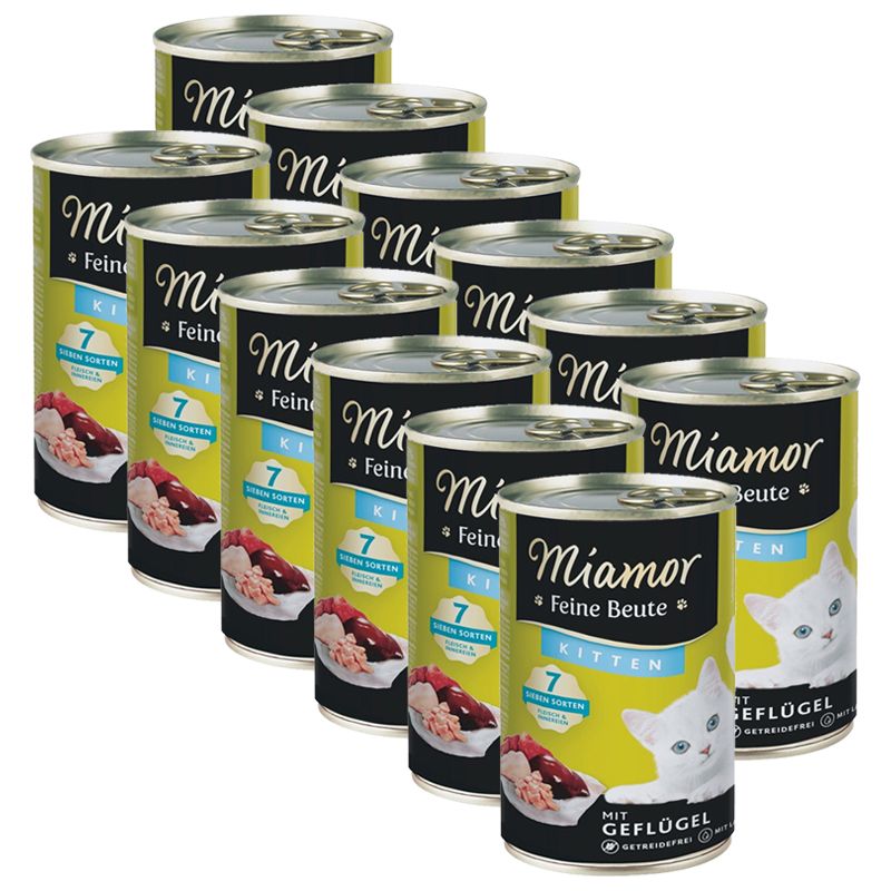 Miamor Feine Beute Kitten s piletinom 12 x 400 g