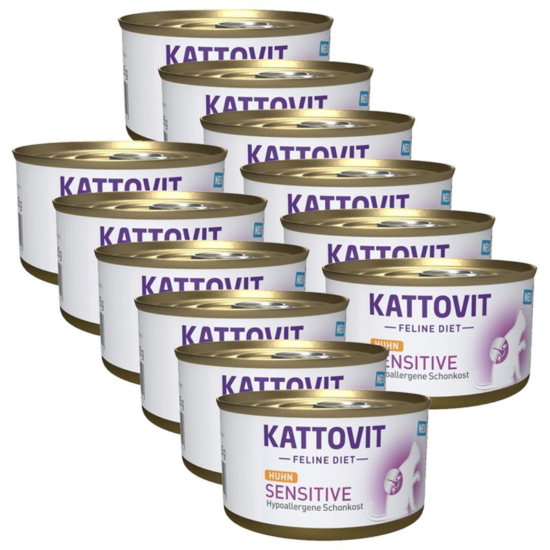 Kattovit Sensitive konzerva piletina 12 x 85 g