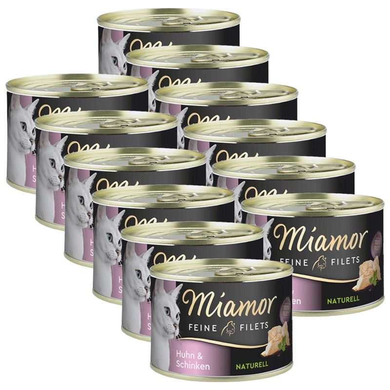 Miamor Feine Filets Naturell piletina & šunka 12 x 156 g