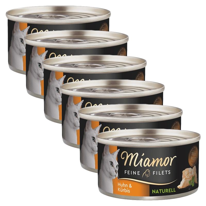 Miamor Feine Filets Naturell piletina & bundeva 6 x 80 g