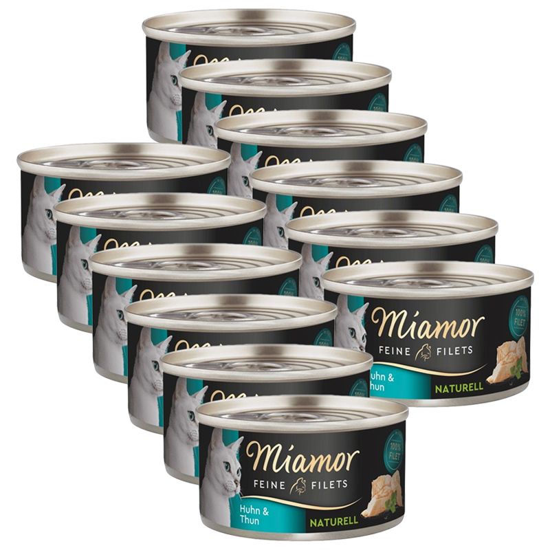 Miamor Feine Filets Naturell piletina & tuna 12 x 80 g
