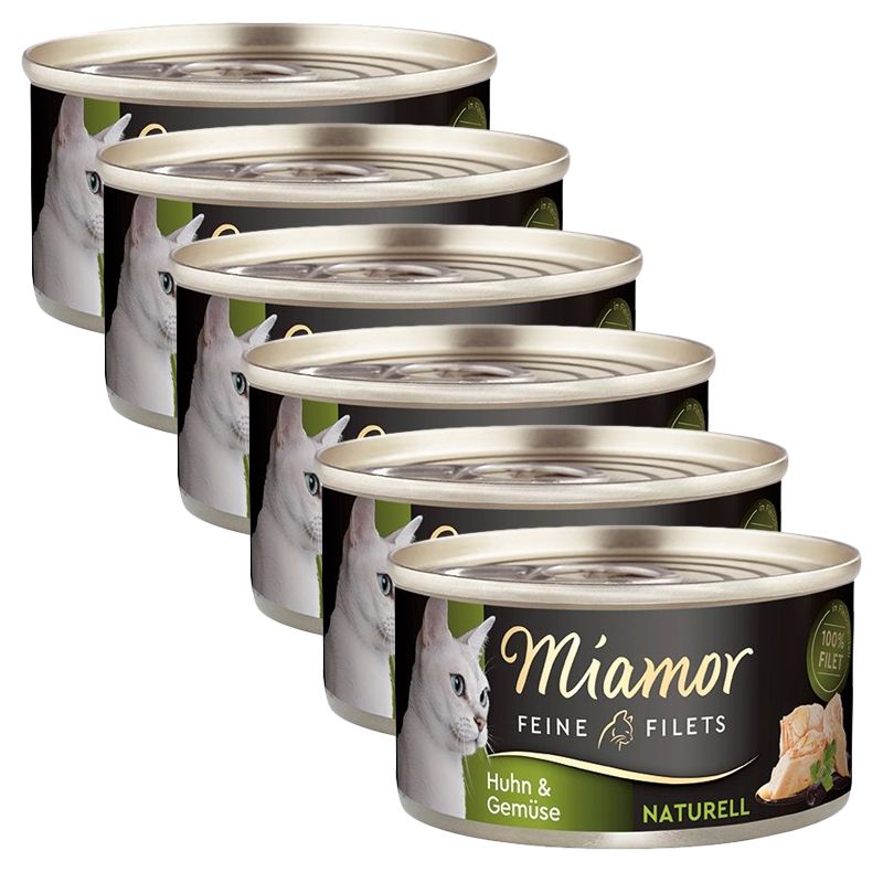 Miamor Feine Filets Naturell piletina & povrće 6 x 80 g