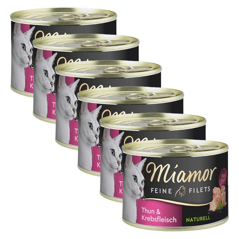 Miamor Feine Filets Naturell tuna & rak 6 x 156 g