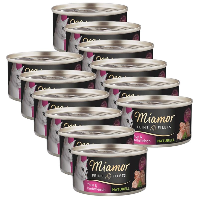 Miamor Feine Filets Naturell tuna & rak 12 x 80 g