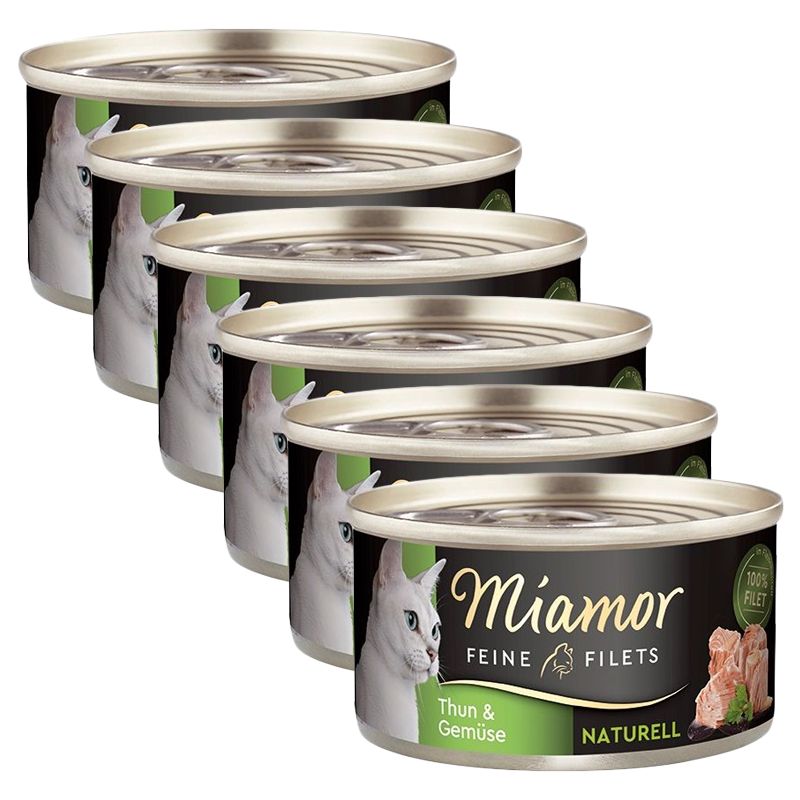 Miamor Feine Filets Naturell tuna & povrće 6 x 80 g