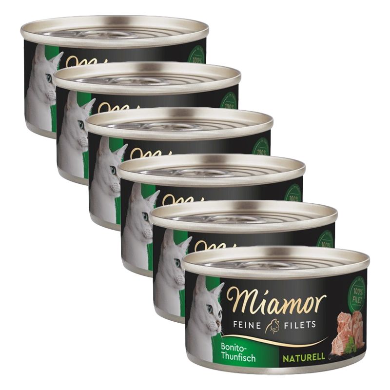 Miamor Feine Filets Naturell tuna Bonito 6 x 80 g