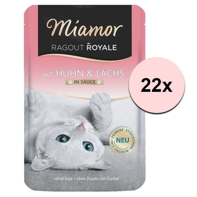 MIAMOR Ragout Royal piletina i losos u umaku 22 x 100 g