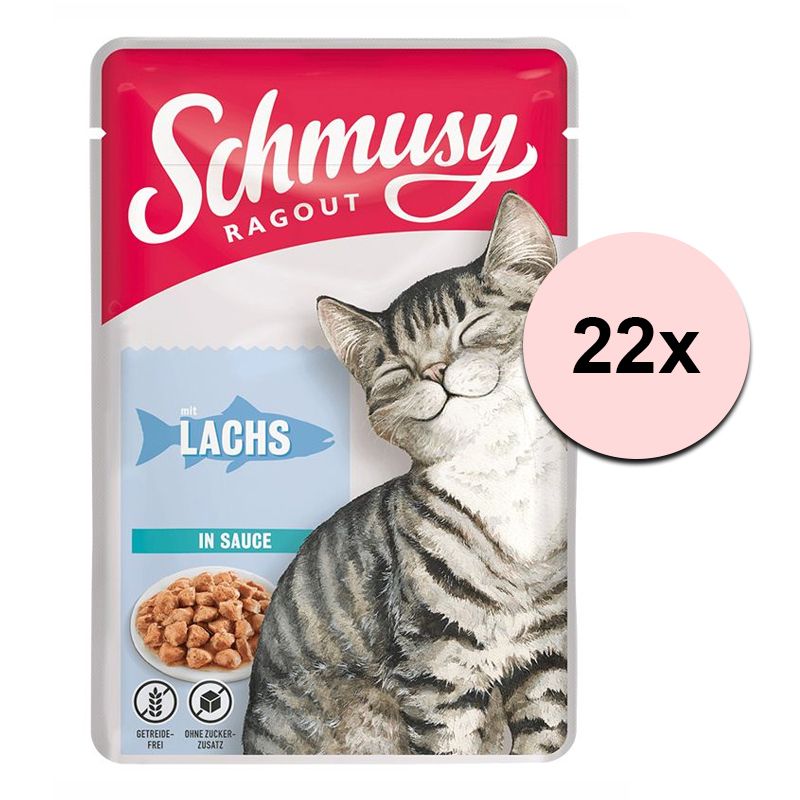 Schmusy Ragout konzerva losos u umaku 22 x 100 g