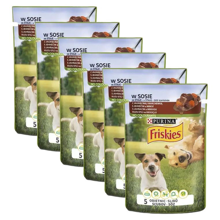 FRISKIES Adult VitaFit vrećica s janjetinom i mrkvom u umaku 6 x 85 g