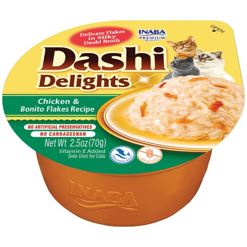 Inaba Dashi Delights cat Piletina s bonito pahuljicama 70 g posudica