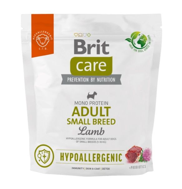 Brit Care Dog Hypoallergenic Adult Small Breed Lamb 1 kg