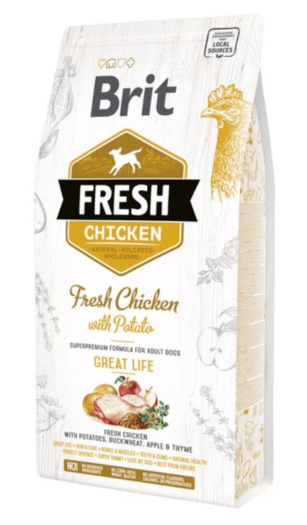 Brit Fresh Chicken with Potato Adult Great Life 2,5 kg