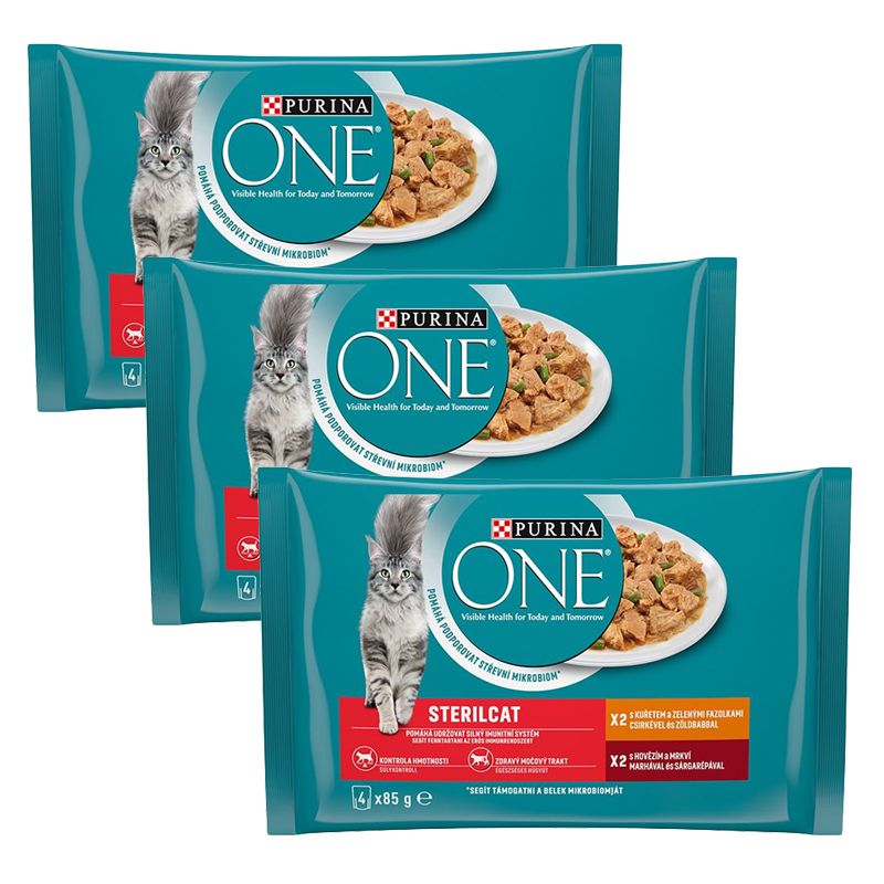 PURINA ONE STERILCAT piletina i govedina u umaku 12 x 85 g
