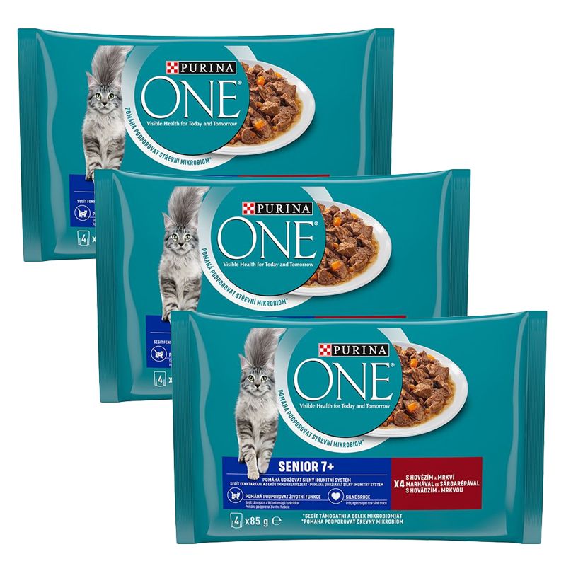 PURINA ONE SENIOR 7+ multibalenie 12 x 85 g