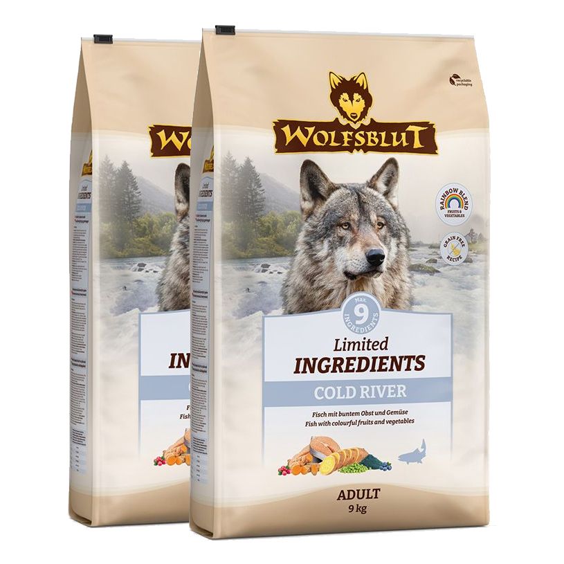 WOLFSBLUT Limited Ingredients Adult Cold River 2 x 9 kg