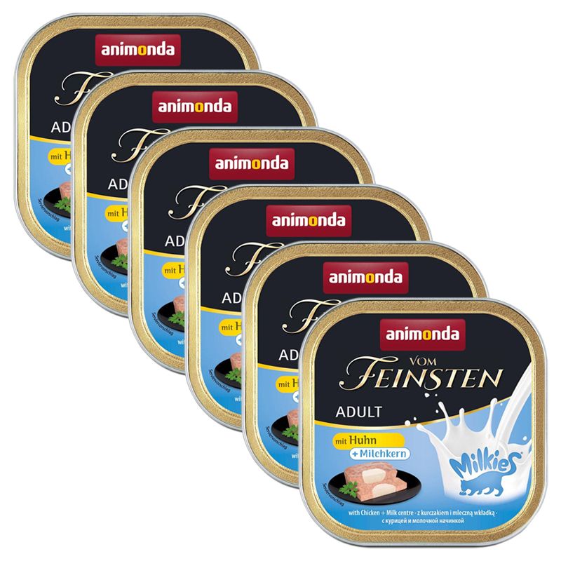 Animonda Vom Feinsten Adult Cat Milkies - piletina s mliječnom jezgrom 6 x 100 g
