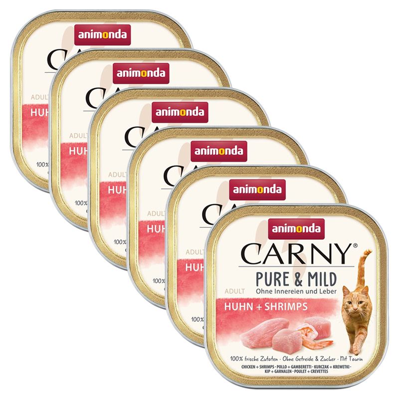 Animonda Carny Pure & Mild Adult – piletina i škampi 6 x 100 g