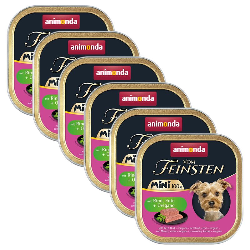 Animonda Vom Feinsten Adult Mini - govedina, patka i origano 6 x 100 g