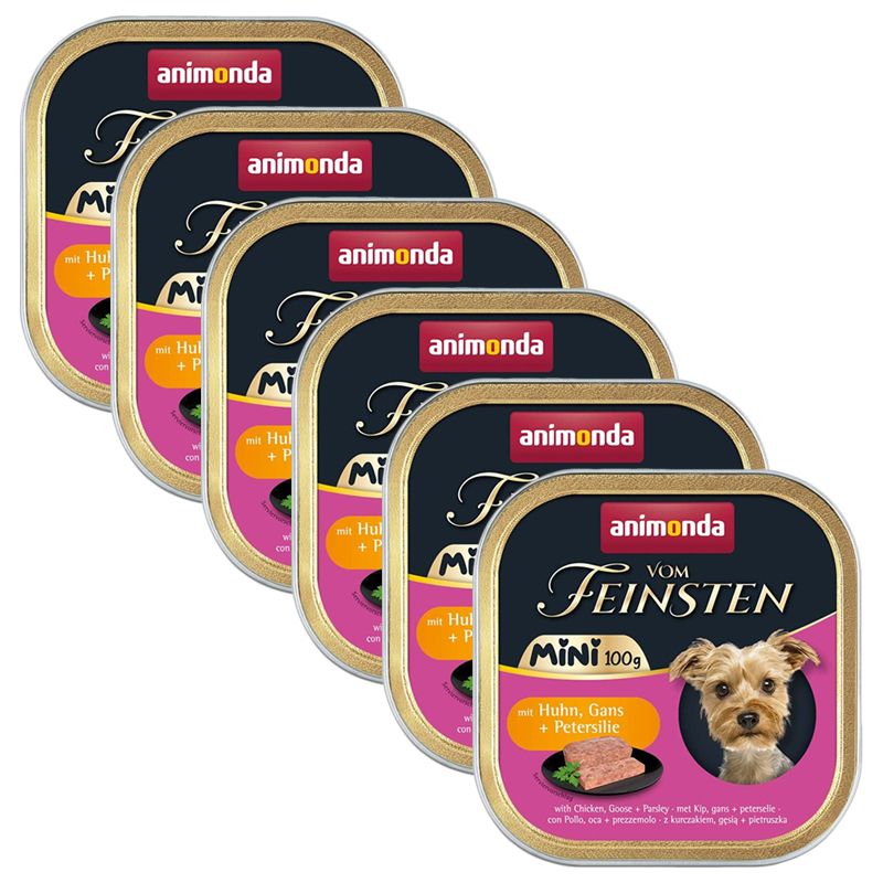 Animonda Vom Feinsten Adult Mini - piletina, guska i peršun 6 x 100 g