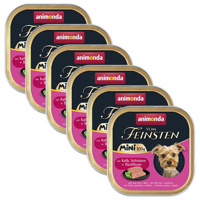 Animonda Vom Feinsten Adult Mini - teleća, šunka i bosiljak 6 x 100 g