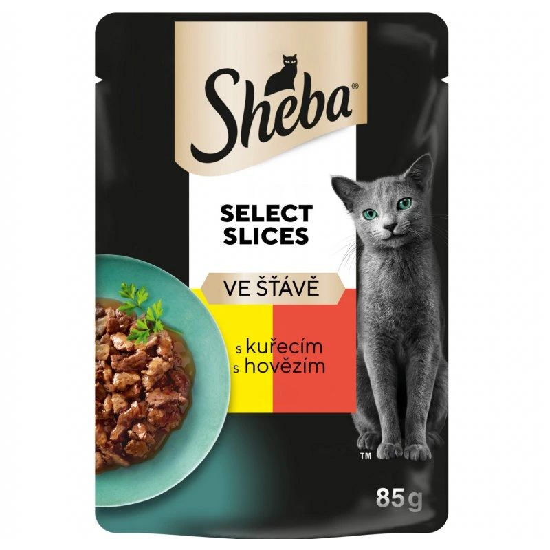Sheba Select Slices vrećica s piletinom i govedinom u umaku 85 g